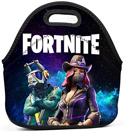 WOSHPRGT Neoprene Lunch Bag For Tnite Lunch Box Tote for Men Women Boys Adult Kids for School Work Outdoor
