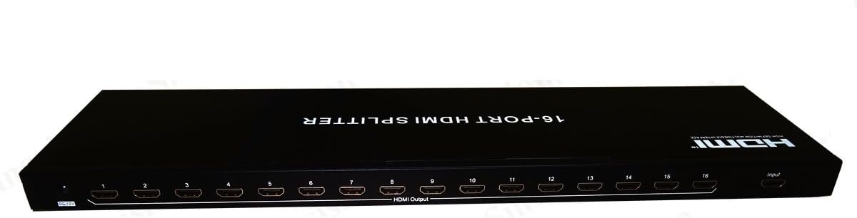 CkitzeBG-580 1x16 HDMI Splitter 16 Ports Professional HDMI Powered for Full HD 1080p & 3D Support