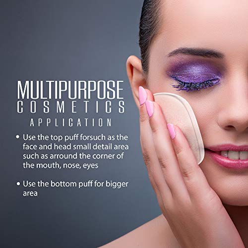 2 Pack Silicone Makeup Sponge [Washable] Premium Quality - Gel Foundation Makeup and Puff BB - Best Silisponge Cosmetic Beauty Tools Blender [Clear] - Thumbnail 6
