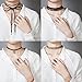 Choker Necklace Black Velvet Choker Set Necklaces for Women Girls(6 Pcs)