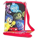 Disney Pixar Inside Out Lanyard with Cellphone Case/ID Holder or Coin Purse (Black)