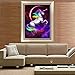 Auxsoul 5D DIY Crystal Diamond Rhinestone Painting Embroidery Cross Stitch Kit Home Decor Size 30X40 cm/11.8x15.7 inch (Dream Catcher) (Unicorn)