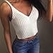 Lookatool Women's Knit Crop Women Slim Sling Tank Top Camis Sport Vest