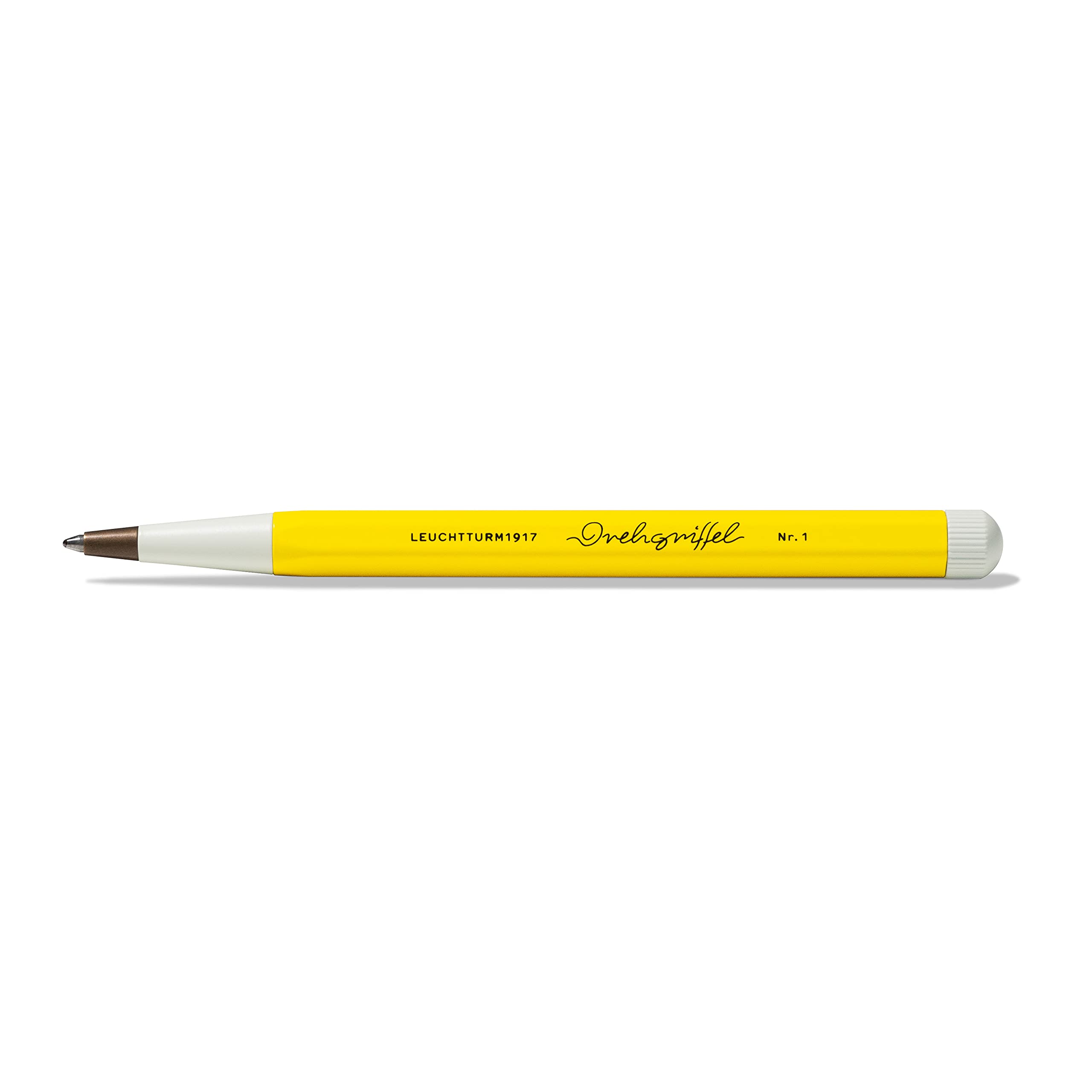 LEUCHTTURM1917 362452 Drehgriffel Nr. 1, Lemon - Ballpoint pen with Royal Blue ink