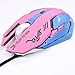 Gaming Mouse, Backlit Optical Game Mice Ergonomic USB Wired with 2400 DPI and 6 Buttons 4 Shooting for Pro Game PC Computer Laptop Desktop Mac (Pink)thumb 1