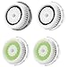 Facial Brush Heads, Greeninsync(TM) Compatible Replacement Facial Cleaning Brush Heads (4Pack) 1Normal+2Acne+1Sensitive for Mia, Alpha Fit, Mia Fit, Mia 2, Mia3, Aria, Smart Profile, Plus and Radiance Cleansing
