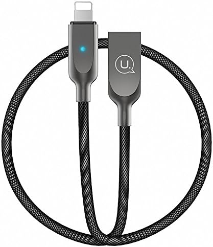 iPhone charger Nylon Braided sync &amp; charging cable cord with Intelligent power-off Chip powerline for iPhone X/8/8 Plus/iPhone 5/5C/5S/6S/6S PLUS/7/7 plus, iPad Air, and more (1.2M)