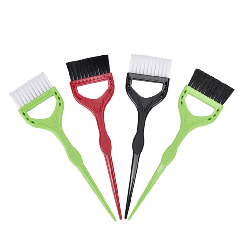 FRCOLOR Hair Dye Brush Professional Hair Dye Applicator Handle Salon Hair Bleach Tinting DIY Tool (Random Color) : Beauty