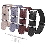 Ritche 18mm NATO Strap Nylon Watch Band Compatible with Seiko 5 Watch for Men Women