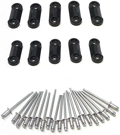 10 pcs Door Latch + 20 Rivets M401223 for Dryer Speed Queen Huebsch Unimac