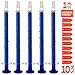 Bongner 1ml/cc Glass Syringe Needleless Reusable Corrosion Resistant Acid and Alkaline 10Pcs Blue
