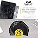 Smell Proof Bags (25 Pack) - Resealable Heat Sealable Ziplock Mylar Bag - 4x6 Inch Durable Reusable Sample Foil Bag - FDA Approved Snack Food Sample Sized Tear Resistant Pouch by Smelly Guard Bags (Black)