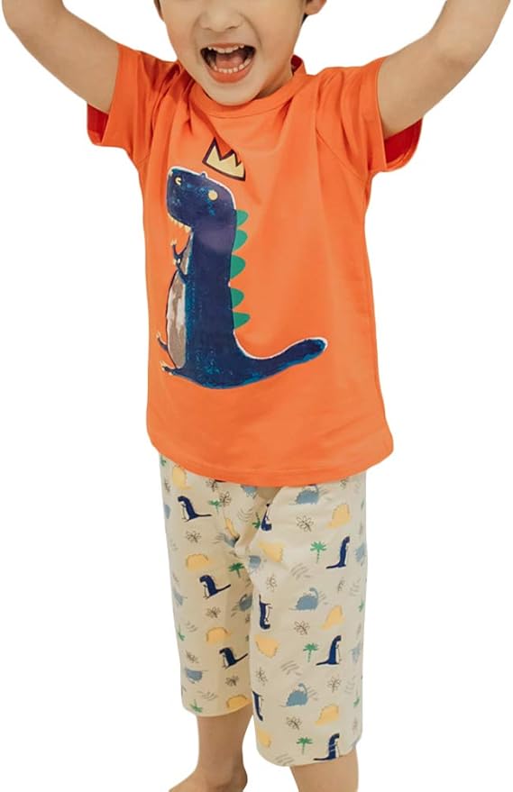 Amazon ケヤカ Keyaka 子供服 男の子 パジャマ 男児 半袖 綿 夏服 ｔシャツ パンツ セットアップ 部屋着 ルームウェア キッズ 寝間着 幼児服 寝巻き ナイトウェア 快適 可愛い パジャマ 通販