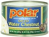 MW Polar Canned Vegetables, Water Chestnuts, Diced, 8 Ounce (Pack of 12)