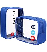Amazon Brand - Eono Bolsas de Aseo Transparente Neceser Avion Unisexo  Neceseres de Viaje Bolsa de Cosmético Neceser PVC Impermeable Organizador  de Viaje - Borgoña, 2-Pcs : Amazon.es: Equipaje