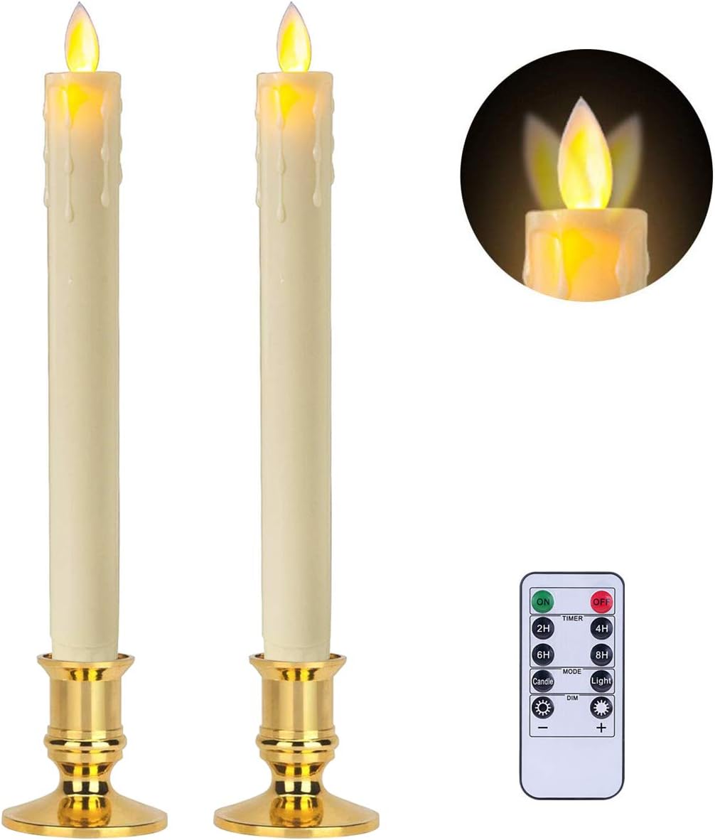 Window Candles Flameless LED Taper Candles Realistic