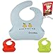 UpwardBaby Perfect Pear | Food Safe Waterproof Silicone Bib - Wipes Clean Easy | Soft Baby Bib Material Comfortable Mess Free Meals | Stain And Heat Resistant