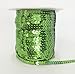 PEPPERLONELY Brand 100 Yard/Roll Metallic Flat Sequin Trim 5mm(3/16 Inch), Moss Green
