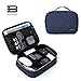 BAGSMART Electronics Travel Organizer Case Bag for Adaptors, Chargers, iphone, ipad air, ipad mini, Kindle, Blue