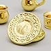 Odoria 1/12 Miniature Tea Set 8Pcs Dollhouse Decoration Accessories, Gold