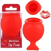 MonLiya Lips Enhancer Plumper Device Lips Silicone Fish Shape Lip Plumper Lip Plumping Natural Pout Mouth Tool Sexy Lip Mouth Bigger