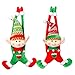 OurWarm PartyTalk 2pcs Plush Christmas Elves Toys 16" Adorable Boy and Girl Elf Doll Hanging Christmas Ornaments for Holiday Door Tree Decor Xmas Gifts primary