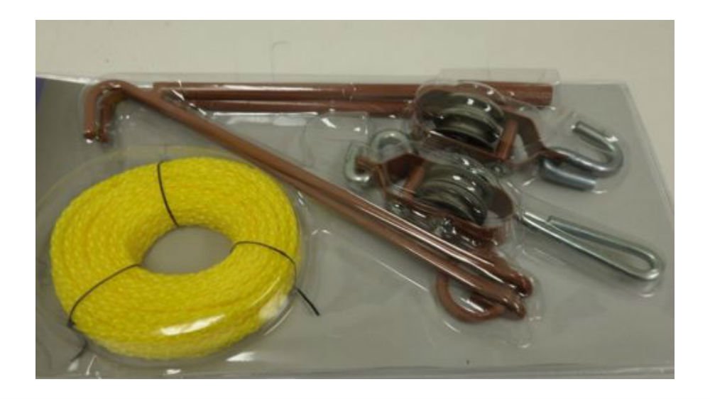 440lb Gambrel & Hoist System Deer Hog Game Tree Hanging Gutting Pulleys