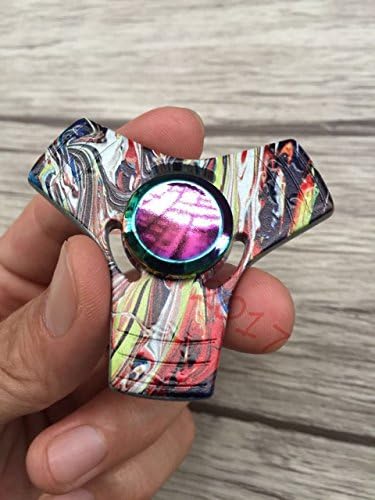 jj Aluminum Hand Spinner Tri Fidget Finger Fingertip Gyro Desk Toy EDC Kids Adult