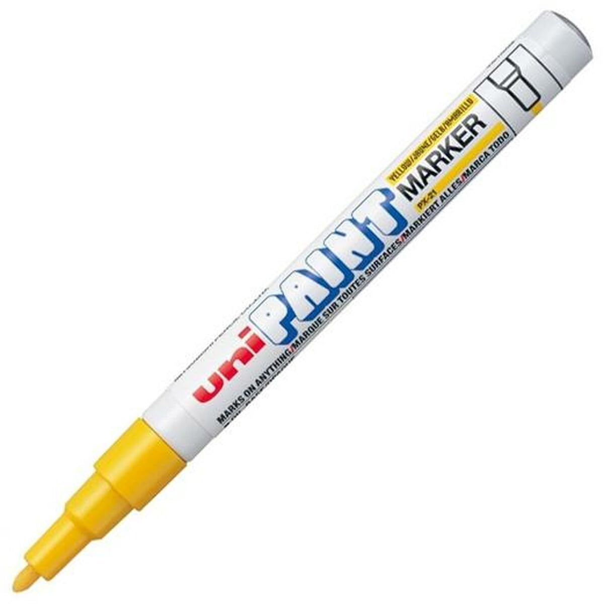Uni-ball Paint Marker with Fine Bullet Tip - Yellow (Pack of 12)
