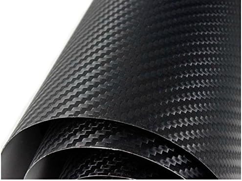 3D Black Carbon Fibre Car Vinyl Wrap Sticker Sheet Film Car Vinyl wrapping air free bubble 5M x 1.52M