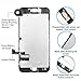 for iPhone 7 Screen Replacement Black(4.7''),i7 3D Touch LCD Display Touch Digitizer with Camera Screen Full Assembly with Repair Tool Kit and Screen Protector