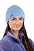 CacheAlaska Beanie Light Blue Winter Wool Blend Hat - Womens - Designed