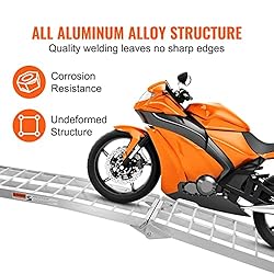 VEVOR 7.5ft Motorcycle Ramp, 750lbs Folding Loading