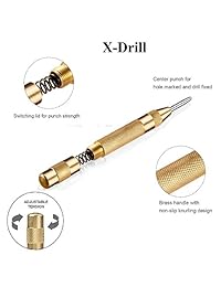 x drill   3 pcs 5 brocas escalonadas HSS con revestimiento de titanio Métricas 4   12 20 32 mm con centro punzón automático