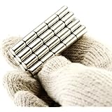 Partsmart Corporation 50PCS 5x10 mm Round Neodymium Magnets 5mmx10mm N35 Magnet Disc 5*10 Cylinder Rare Earth Magnet