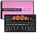 Makeup Brushes by HanZá - 10 PIECE Professional Oval Makeup Brush Sets For Powder, Blush, Foundation, Concealer, Eyeliner, Eye Shadow, Etc. Easily Blends and Contours Cosmetics