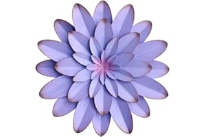 AHYS Metal Flowers Wall Decor Indoor Outdoor Metal Wall Art for Farmhouse Home Living Room Bedroom Bathroom Garden Decor - 12