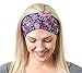 RiptGear Stretch Sport Headband for Women (Hippie Flower) — Made of Non-Slip Sweat Wicking Fabric — Great for Yoga, Running or The Gym — Soft Headband That Fits Most Head Sizes — (1-Pack)