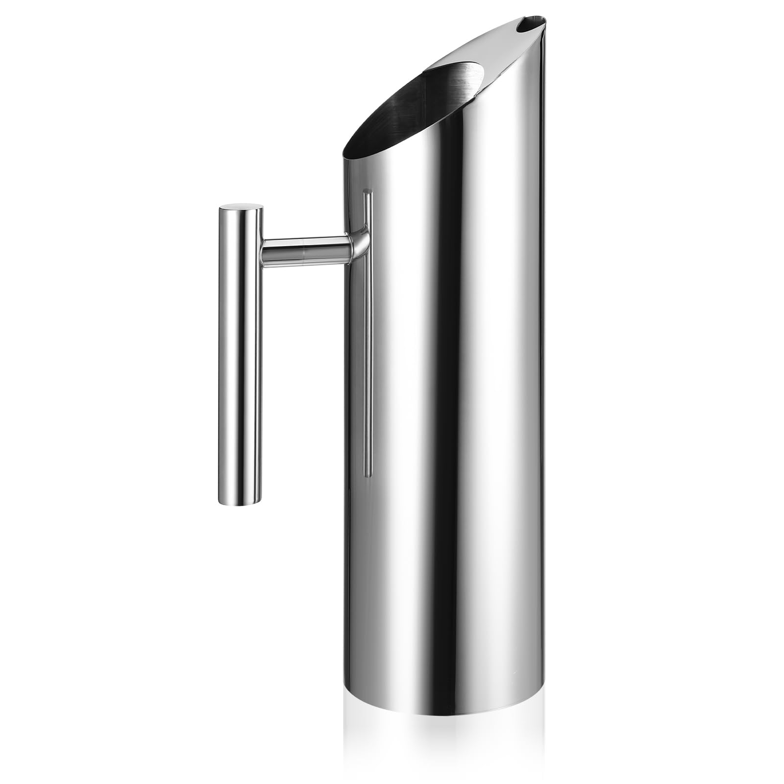 Photo 1 of 53oz/1.5L Stainless Steel Water Pitcher Metal Pitcher with Ice Guard Silver Carafe Drink Pitcher with Handle for Juice, Coffee, Milk, Iced/Hot Tea