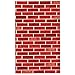 JOYIN Brick Wall Backdrop 4FT by 30FT Party Accessory Halloween Wall Decorations primary