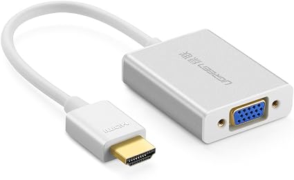 Amazon Ugreen Hdmi To Vga Hdmi Vga変換アダプタ オスーメス Hdmi To Vga ビデオ変換 Active 1080p 高解像度 音声出力あり 金メッキコネクタ搭載 Mirco Usbケーブル付 アルミ合金製 Ugreen 変換コネクタ 通販