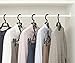 HOUSE DAY Coat Hangers Eco-Friendly 100% PP New Material Extra Wide Adjustable Shoulder Suits Coats Cascading Hangers Heavy Duty 15”-20” Plus Size Garment Plastic Hangers with Swivel Hook 5 Pack