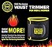 TNT Pro Series Waist Trimmer Weight Loss Ab Belt - Premium Stomach Fat Burner Wrap and Waist Trainer (XX-Large, Yellow)