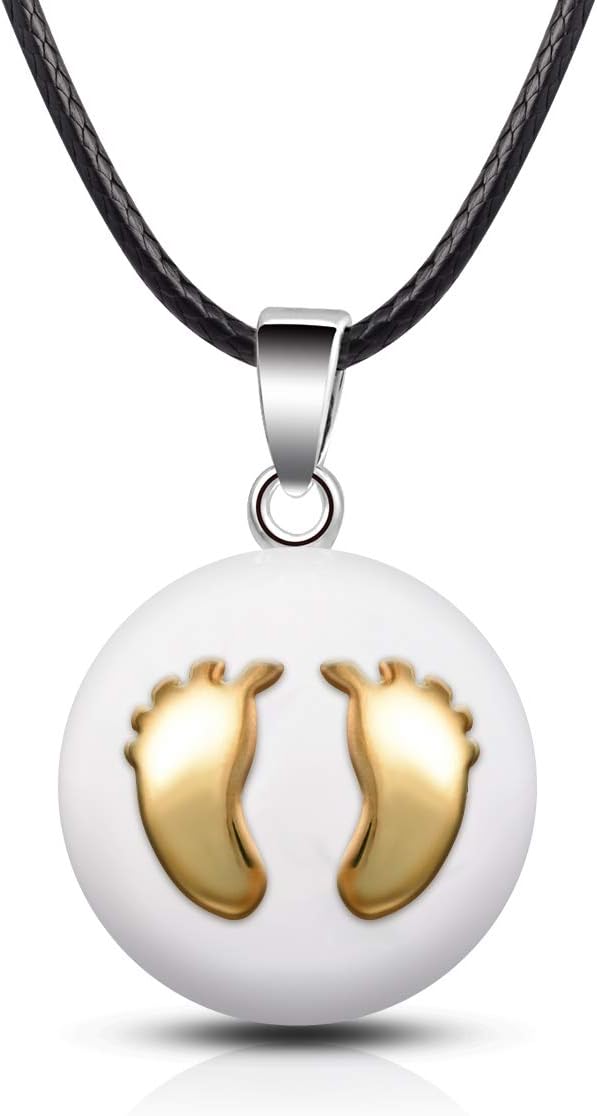 EUDORA Harmony Ball Pendant Necklace for Women Angel Sounds Maternity Jewellery
