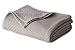 COTTON CRAFT Soft Cotton Thermal Blanket - Plush Herringbone Twill - All Season Luxurious Breathable Skin Friendly Lightweight Cooling Throw Blanket - Sofa Couch Travel Camping Dorm - Twin Grey