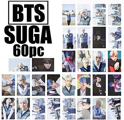 Kpop BTS Bangtan Boys [Love Yourself 承 'HER' ] Photo Postcard Lomo Cards Set Gift for A.R.M.Y 60PC (SUGA)