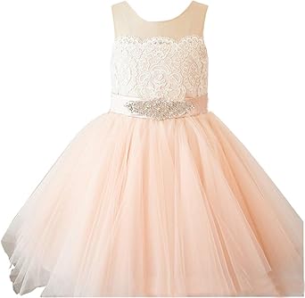 blush flower girl dresses amazon