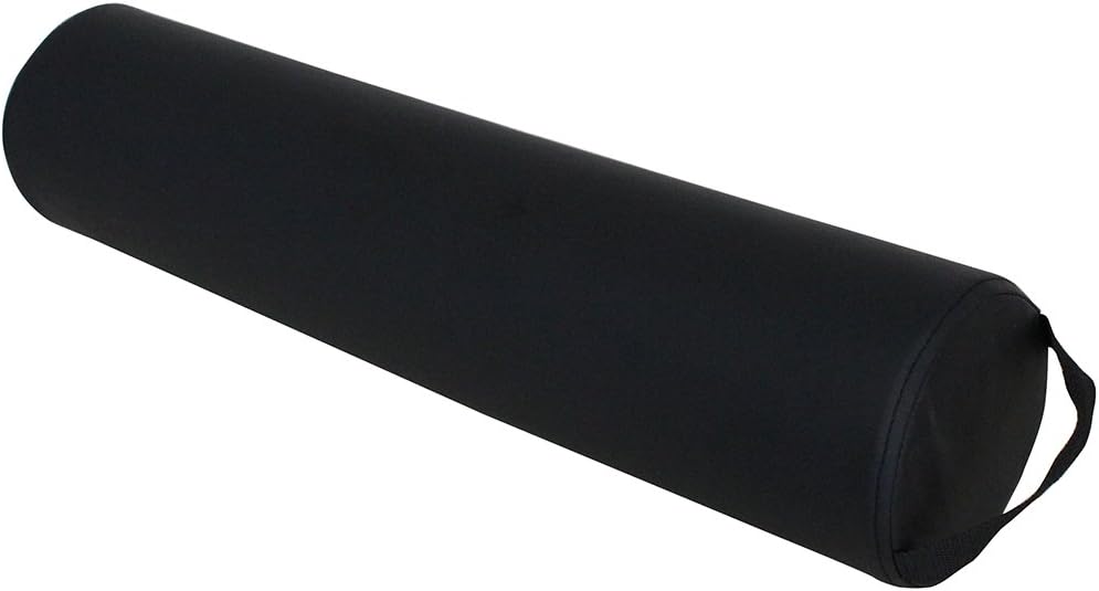 ForPro Full Round Bolster, Black, Oil and Stain-Resistant, for Massage and Yoga, 6” R x 26” L : Massage Table Pads : Health & Personal Care