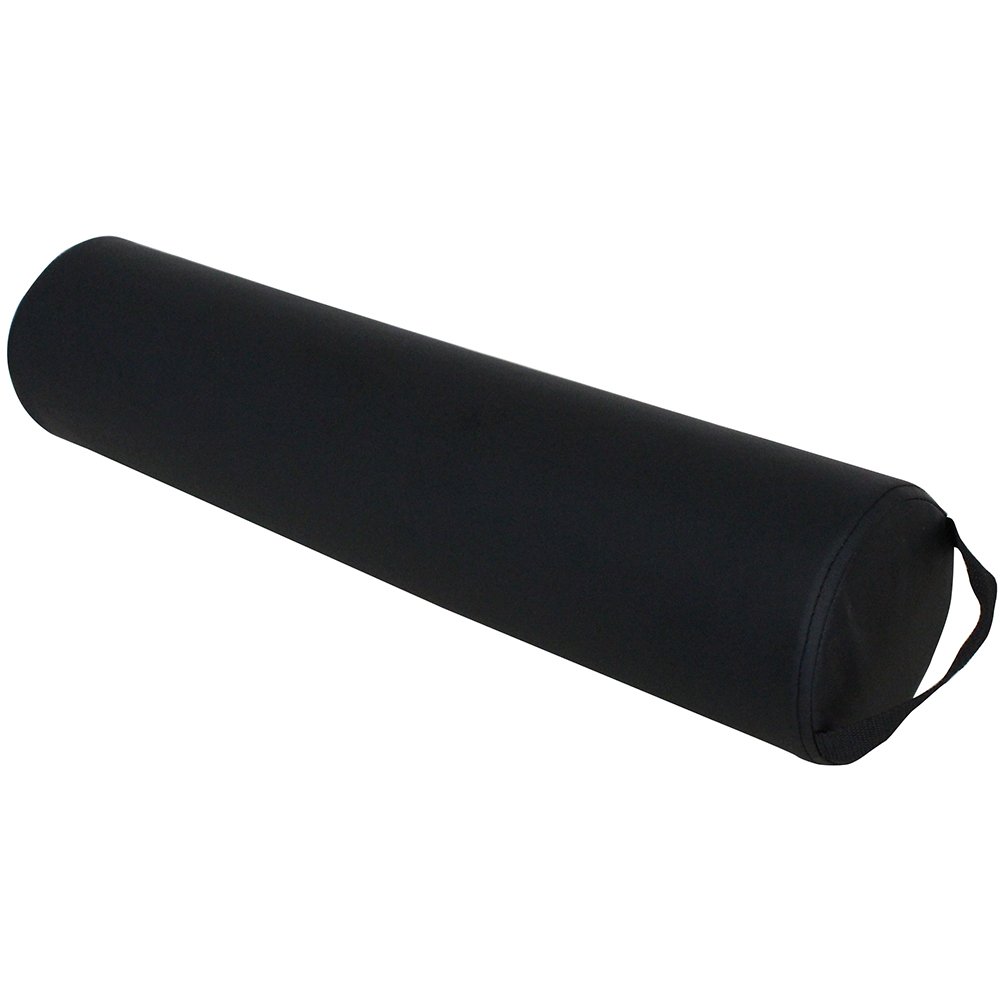 ForPro Full Round Bolster, Black, 6 Inch R X 26 Inch L