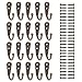 EBOOT 20 Pieces Wall Mounted Hook Robe Hooks Single Coat Hanger and 50 Pieces Screws (Bronze)
